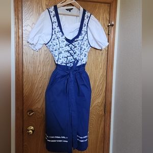 Blue Floral Dirndl
